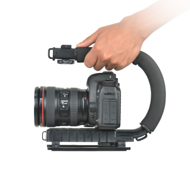 C شكل فلاش الكاميرا قوس الفيديو المثبت المحمولة لكاميرا فيديو DSLR DV
